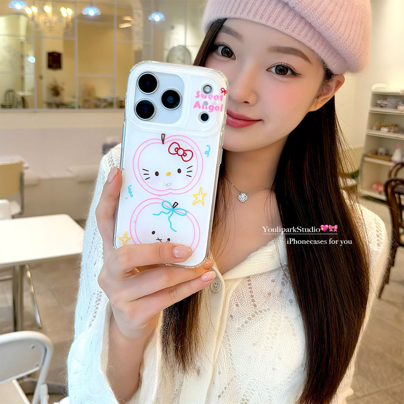 Yuri Park Ins Korean Girl Cute Lines Miffy Rabbit Cat 17 Suitable for 17Pro Apple 17Promax
