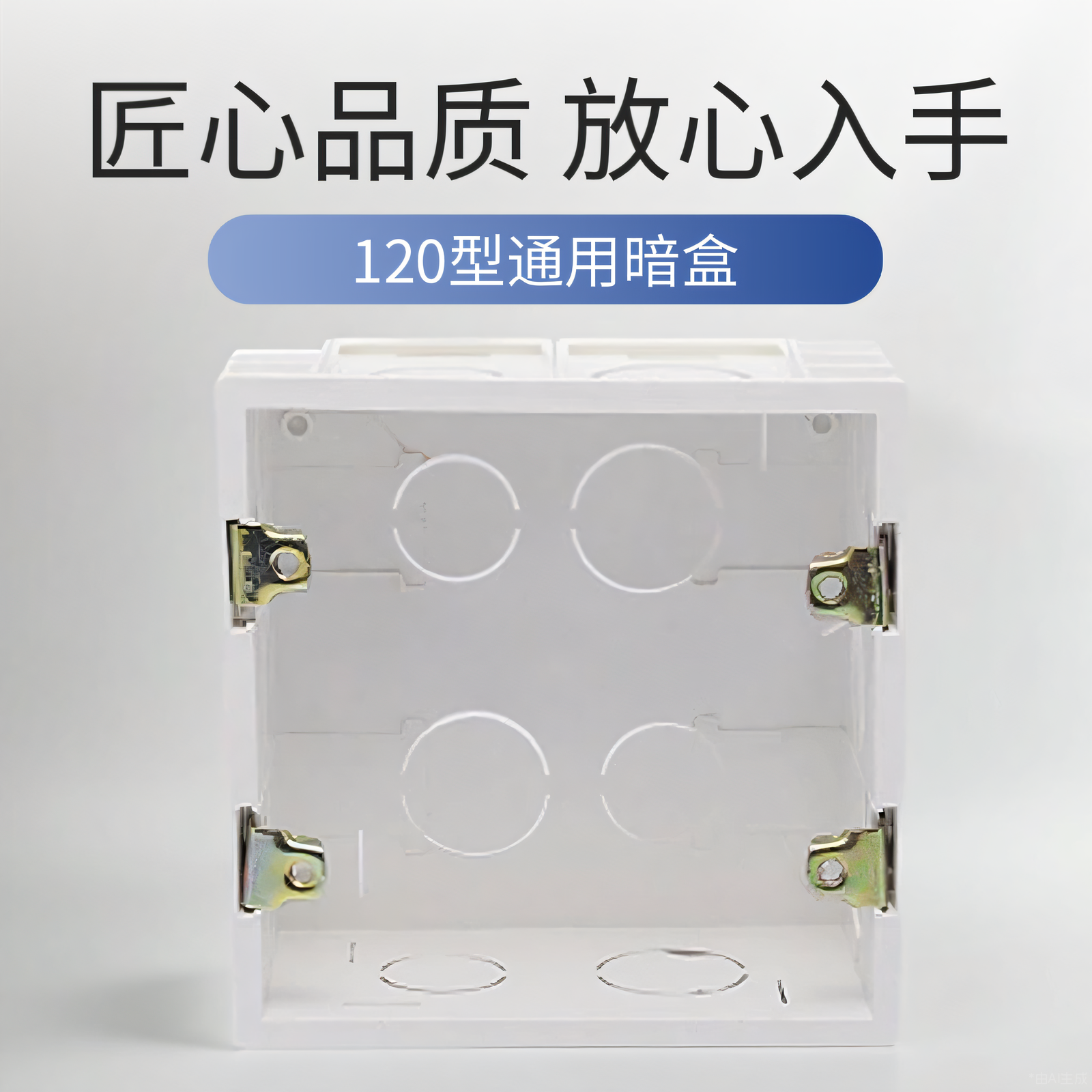 电工120型开关插座面板线盒墙上墙壁固定藏线暗盒底盒接线盒