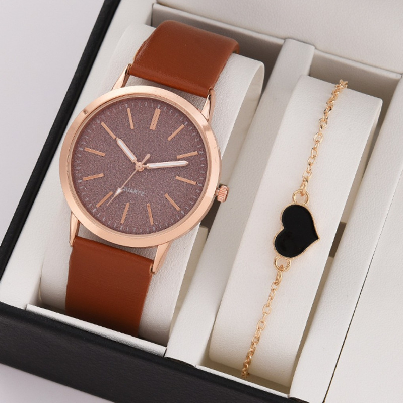 Buckle Buckle Style Casual Heart Shape Buckle Quartz Watch Bracelets Women's Watches