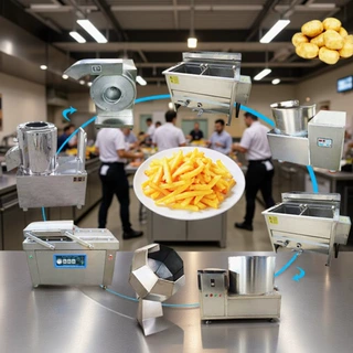 油炸生产线全自动油炸机膨化食品生产线预制菜油炸设备全自动油炸