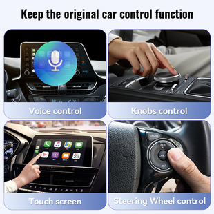 Carplay Box Upgrade Plug and Play Wired to Wireless Smart Car-Machine Interconnection Module Car Box