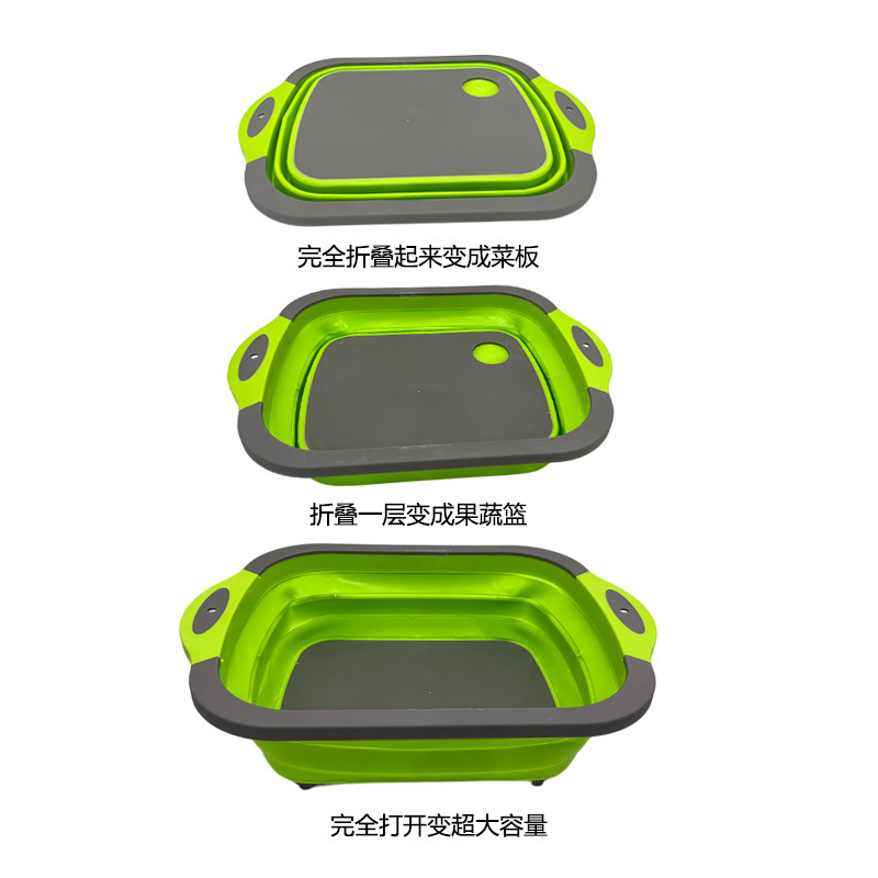 Spot Hot sale portátil plegable platos de comedor doble uso platos de comedor plegables multifuncional platos de comedor platos plegables platos image 5