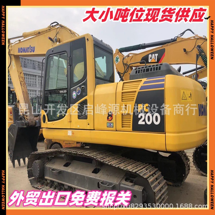外贸直销出口二手9成新小松200挖掘机，工作时间短，免费办理报关