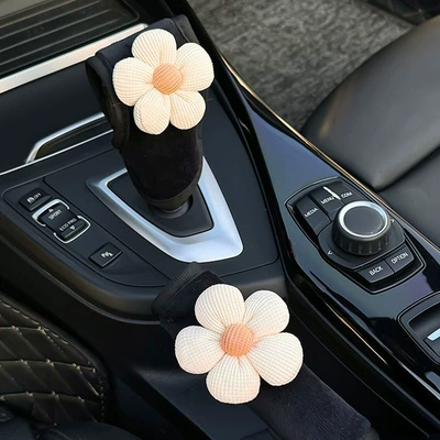 Sürətlər qutusu və əl tormozu başlıqları handbrake cover, cute cloud design - gear-shift-and-handbrake-handle-covers-mi-wubianhua