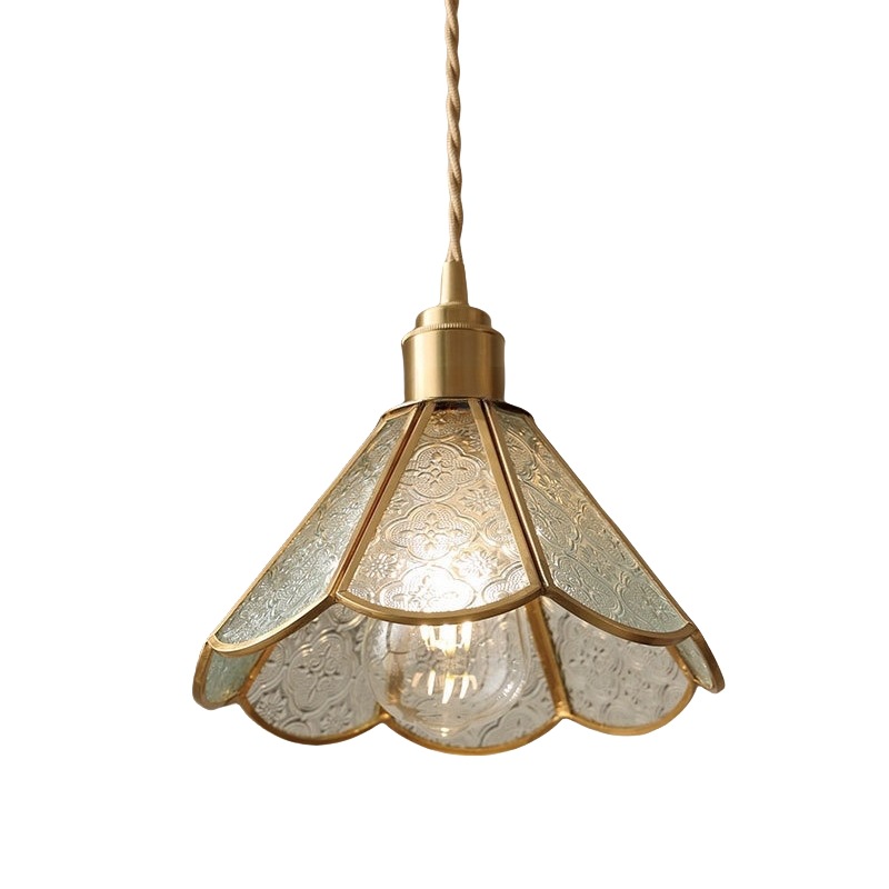 Tiffany Retro Latón Vidrio Antiguo Casa de familia junto a la cama Café Bar Restaurante Bar Salón de té Araña