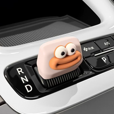 Sürətlər qutusu və əl tormozu başlıqları Handle Silicone Protective Cover - star-wish-pink-peach-brown-sausage-mouth-handlebar-cover