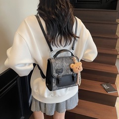 韩版时尚手提包女士包包2025新款学院风双肩包多功能斜挎小方包