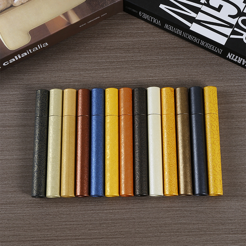 批发圆形5克香筒牛皮纸密封茶叶纸罐制作烫金天地盖礼品包装纸罐