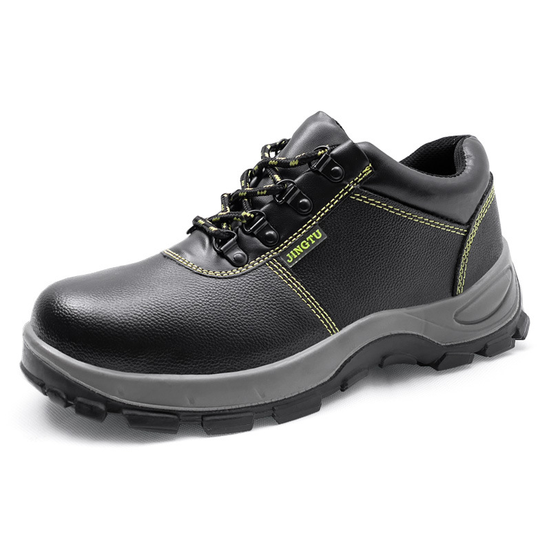 Nuevos zapatos de protección laboral de alta temperatura anti-golpe anti-perforación de cabeza de acero anti-desgaste zapatos de trabajo de cuero de vaca
