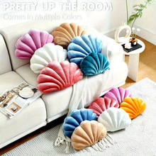 C 37631 Seashell plush sofa cushion ����ë��ɳ������羳