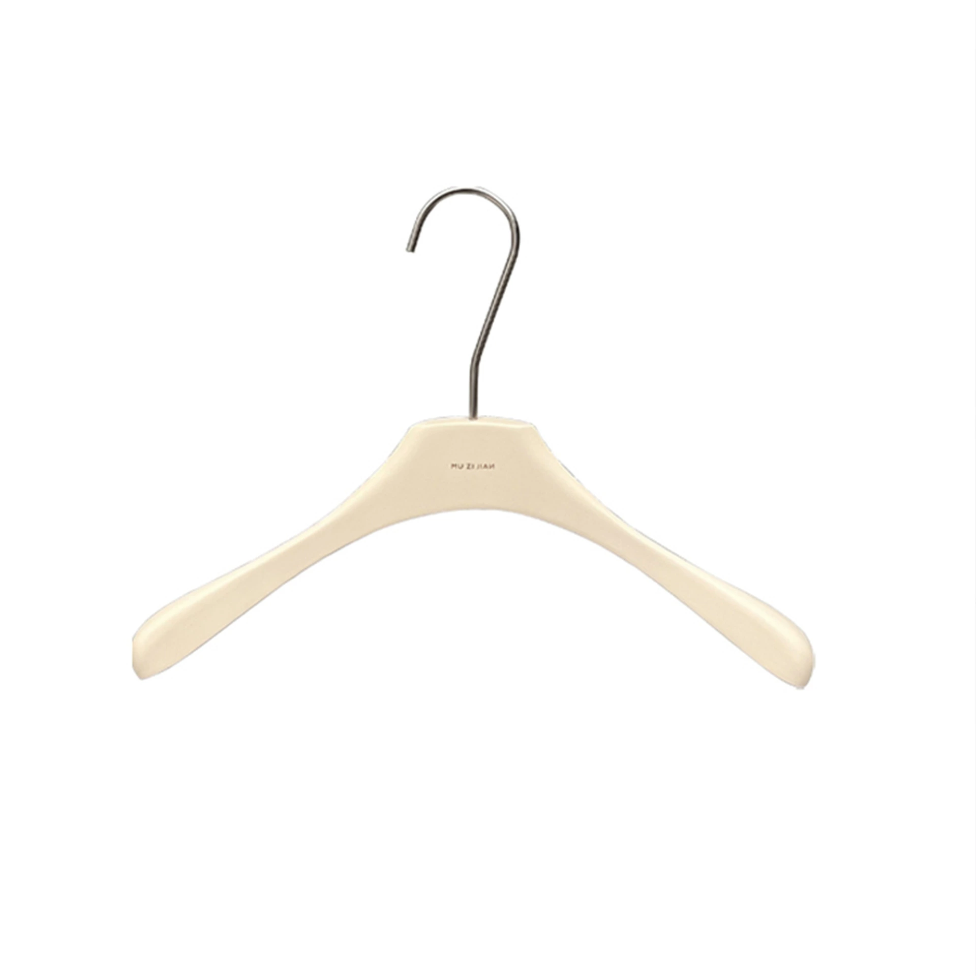 White hanger from natural wood, elite non-slip overall, internet celebrity, city style, wholesale