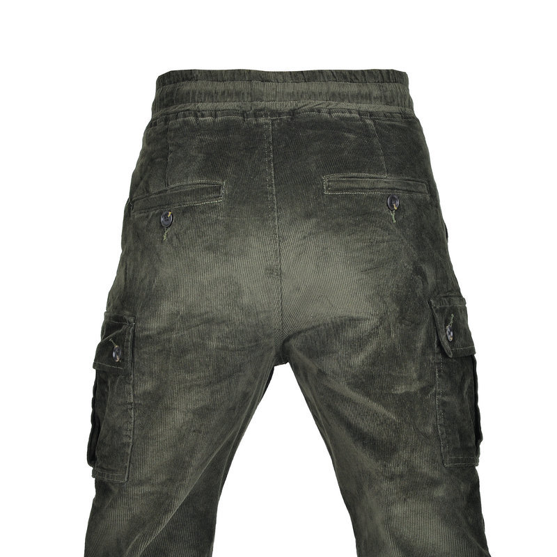 Pantalones vaqueros de montar motocicleta Kevlar motocicleta anti-caída pantalones a prueba de viento engrosada overoles de pana resistente al desgarro