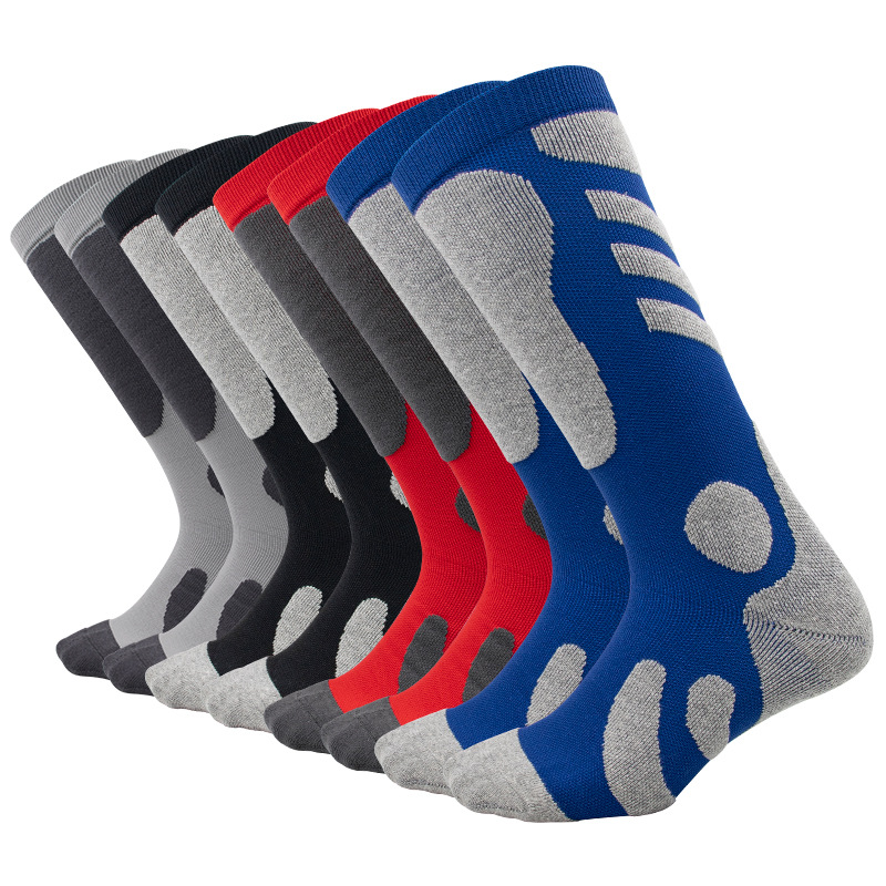 Calcetines de algodón al aire libre transfronterizos calcetines de esquí al aire libre para hombres Otoño e Invierno engrosados calcetines calientes calcetines deportivos antideslizantes transpirables que absorben el sudor