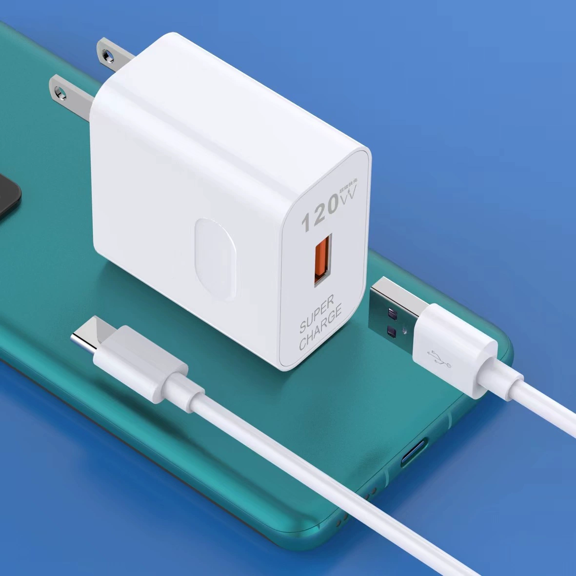 Кардридер 120W быстрая зарядка совместим с OPPO Huawei Xiaomi полный набор быстрой зарядки кабель для быстрой зарядки