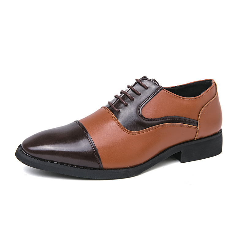 2024 primavera y otoño zapatos de cuero a juego de color de moda para hombres hombres 38-46 yardas British Business Ropa formal Zapatos de cuero de boda Comercio exterior