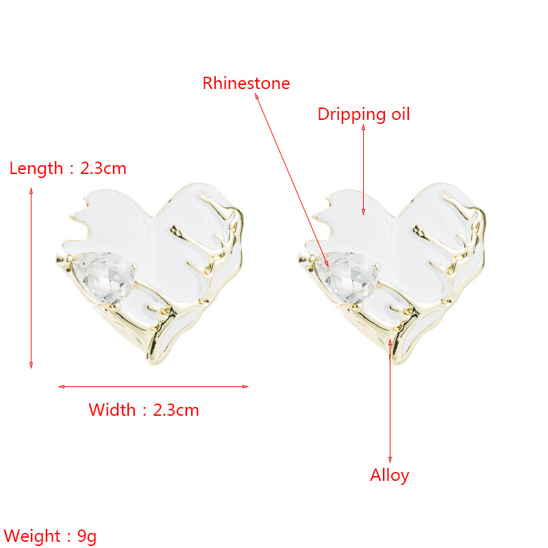 Title 1, Fashionable oil dripping alloy diamond-embedded...