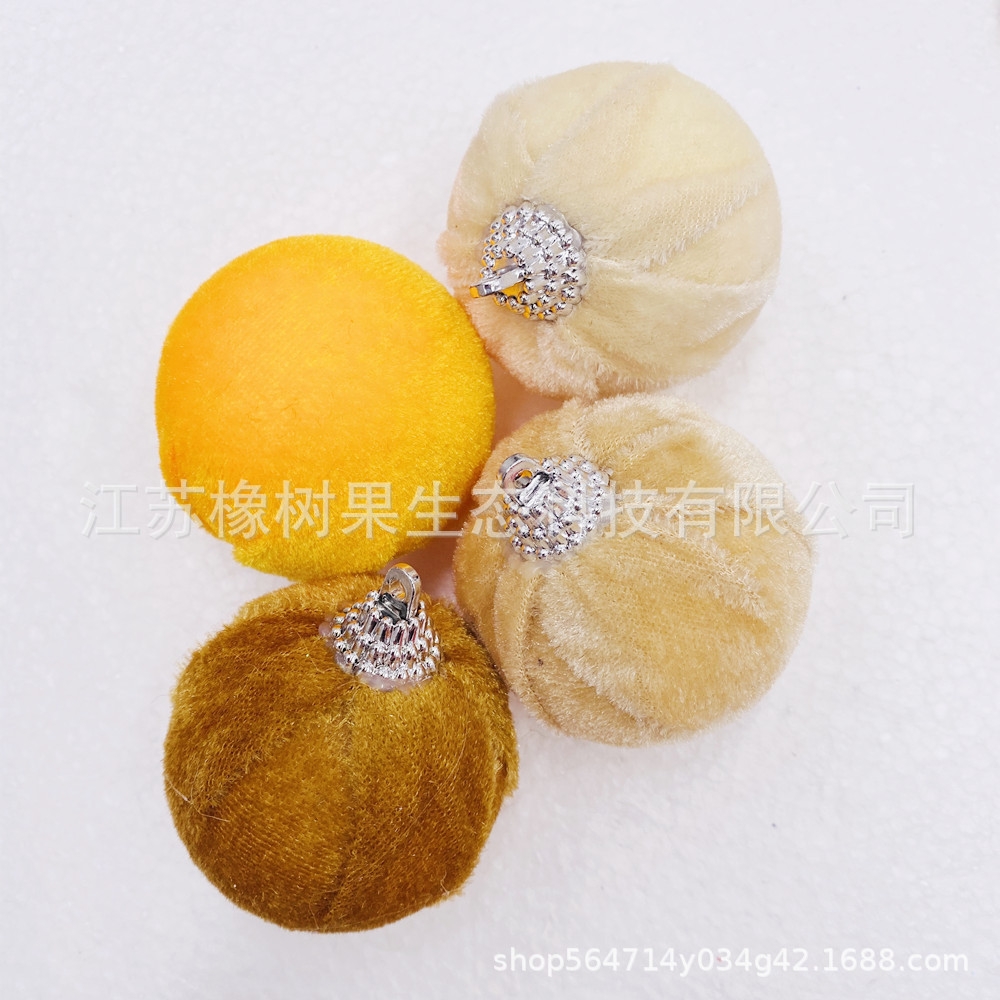 跨境新品 感恩节、圣诞节浅色绒布包球 商场节日装饰用品-阿里巴巴