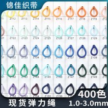 厂家现货批发2.5MM圆松紧绳彩色橡根乳胶高弹橡筋抽服装辅料绳弹