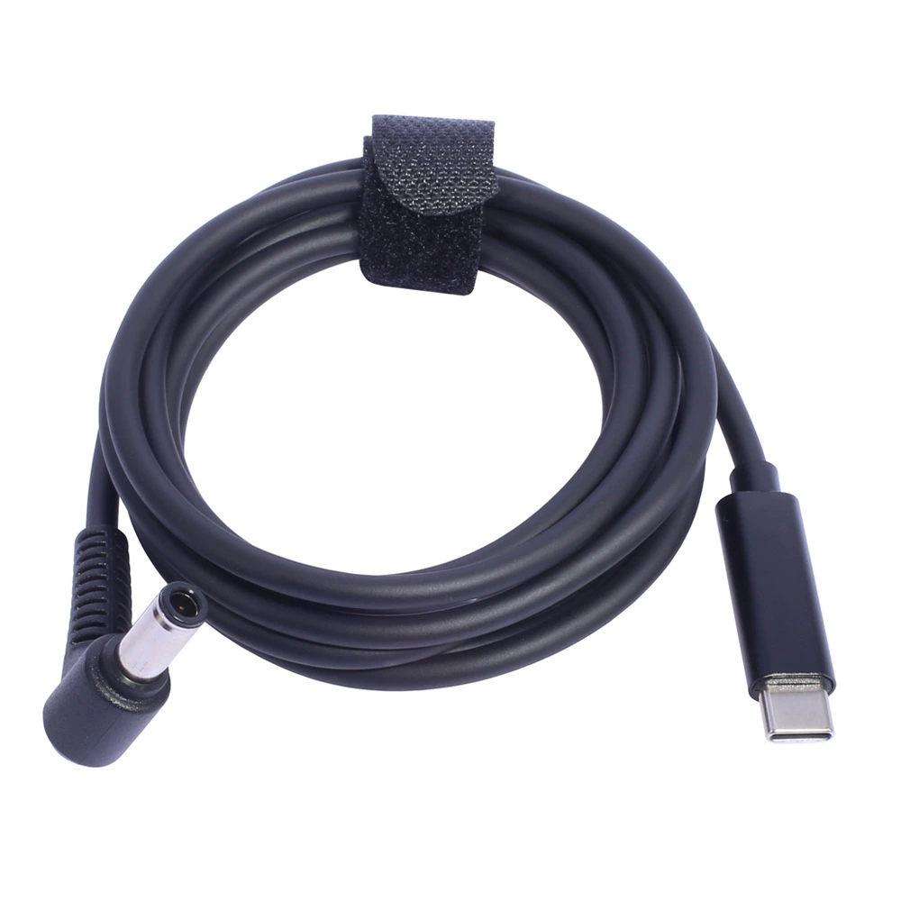 Cross-border five PD induction fast charging line Type-C to 5.5x2.5 is suitable