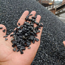 50斤深灰景观砾石园林造景黑色卵石日式庭院灰石米黑色小碎石子