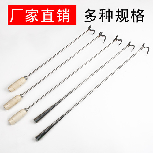 Fish Hook Manufacturer Stainless Steel Meat Hook Pork Hook BBQ Hook Preserved Meat Hook Long Handle Meat Fork Hook Home Use Commercial