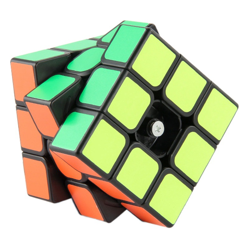 Fuente de la fábrica de ciencia y educación para niños Puzzle Cube entrada simple fondo negro redondeado 5,7 cm Cubo de tercer orden