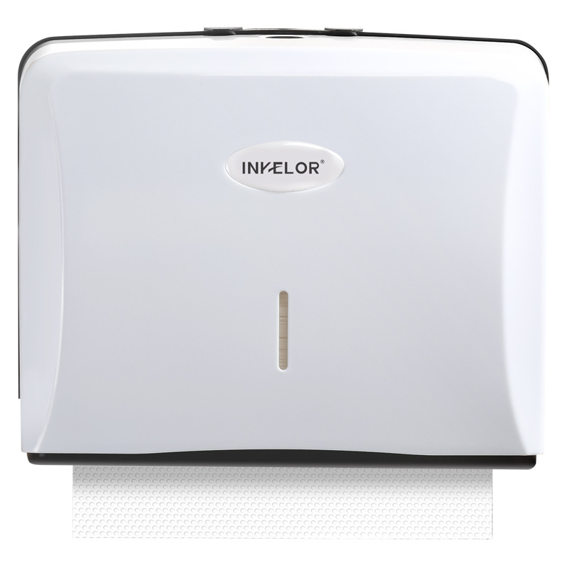 Caja de papel higiénico montada en la pared comercial sin perforaciones, baño transparente, presión para el hogar, desbloqueo, caja de extracción de papel de gran capacidad