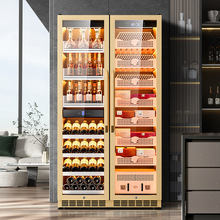 茄龍雪茄櫃精准恆溫恆濕雪松木內膽保濕櫃水離子凈氨雙門壓縮機櫃