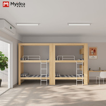 广东定制加厚加固双人上下铺床上下同宽铁床员工公寓学生上下铺床