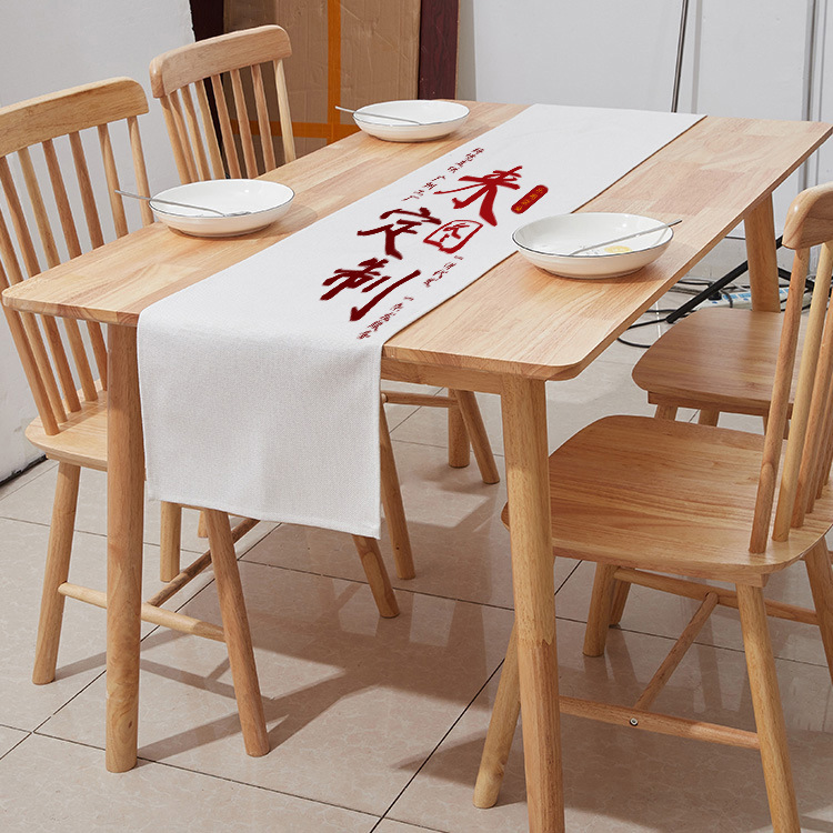 190 gramos de tela de mesa de comedor de ángulo plano personalizada tela de perla de lino decoración de tela de mesa de té decoración xqds0333a image 7