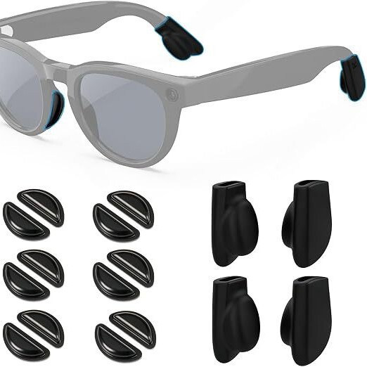 Suitable for Meta Ray-Ban smart glasses, anti-slip silicone nose pads, Wayfarer glasses nose pads, anti-slip accessories Suitable for Meta Ray-Ban smart glasses, anti-slip silicone nose pads, Wayfarer glasses nose pads, anti-slip accessories