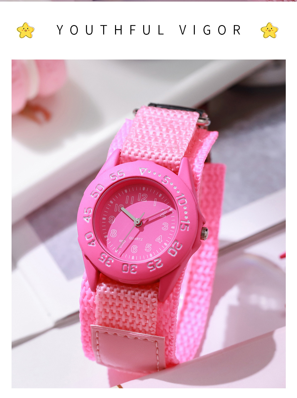 Ceas de quartz pentru copii rezistent la apă cu curea nylon_voghion.com