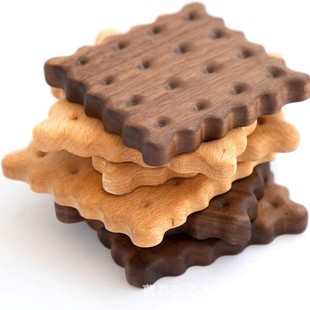 in stock Creative Solid Wood Biscuit Coaster Mug Coffee Coaster Wooden Heat Insulation Mat Dining Table Anti-perm Mat Water Coaster Mat