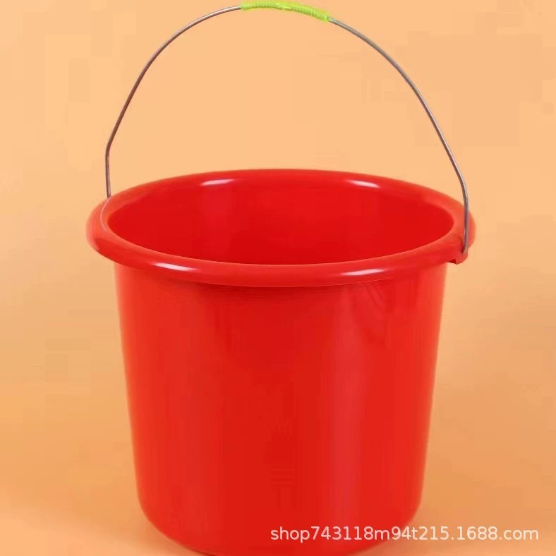 Толстые пластиковые ведра большие красные ведра ведра для мойки машин ведра для полива ведра сельскохозяйственные ведра для рекламы ведра красные ведра