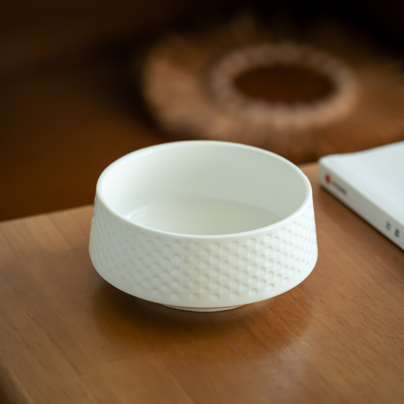 Luz de lujo en relieve texturas de cerámica cuenco de restaurante cuenco de ensalada cuenco de platos de arroz cuenco de sopa de bebida