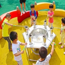 幼儿园室户外管道玩具儿童打水器团体游戏抽水井压水机夏季戏水台