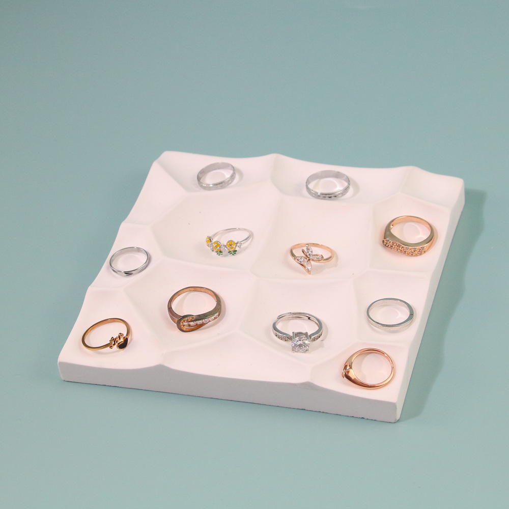 132g Weight Jewelry Rack Classification 1 Piece Quantity Gypsum Material Bow Knot Pattern Simple Style, Commute Style Simple Style Commute Bow Knot Gypsum Jewelry Rack 3