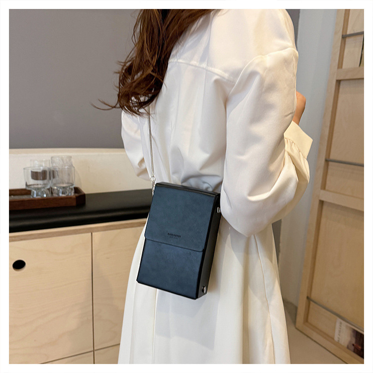 Damen Umhängetasche Mini Handytasche Rote Kettentasche Elegant_voghion.com