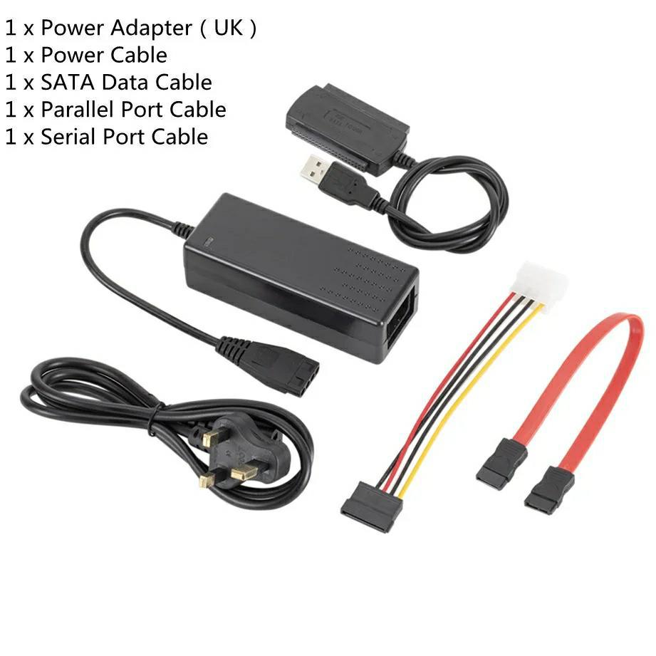 USB 2.0 ke IDE SATA 2.5 3.5 HDD Hard Drive Adapter Converter