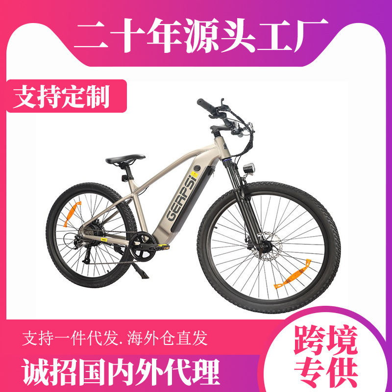 亚马逊跨境专卖ebike越野减震电动助力山地自行车厂家