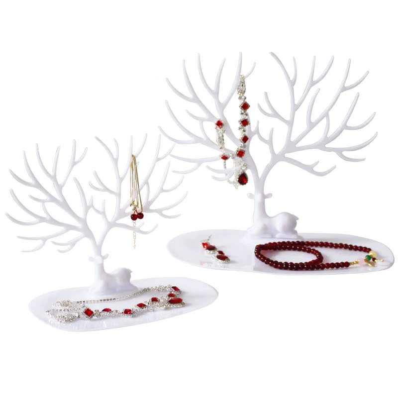 Оленья стойка для ювелирных изделий Goo Card Брелок Стойка для серег браслет стойка для хранения ювелирных изделий рога дерево серьги Витрина стойка