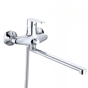 Bathroom Accessories Brass Shower Faucet Set Long Neck Shower Faucet with Handheld Shower Head