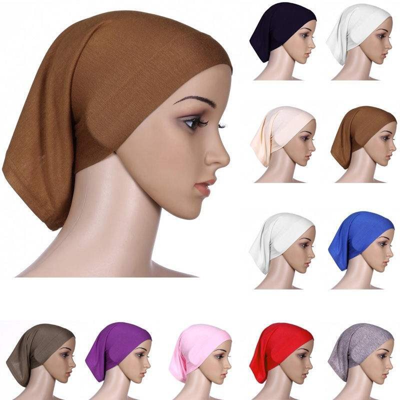 Caps Cotton Full Cover Hats Hijab Beanie...