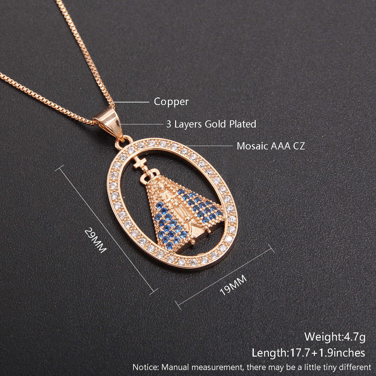 Religious Pendant Necklace Image 1