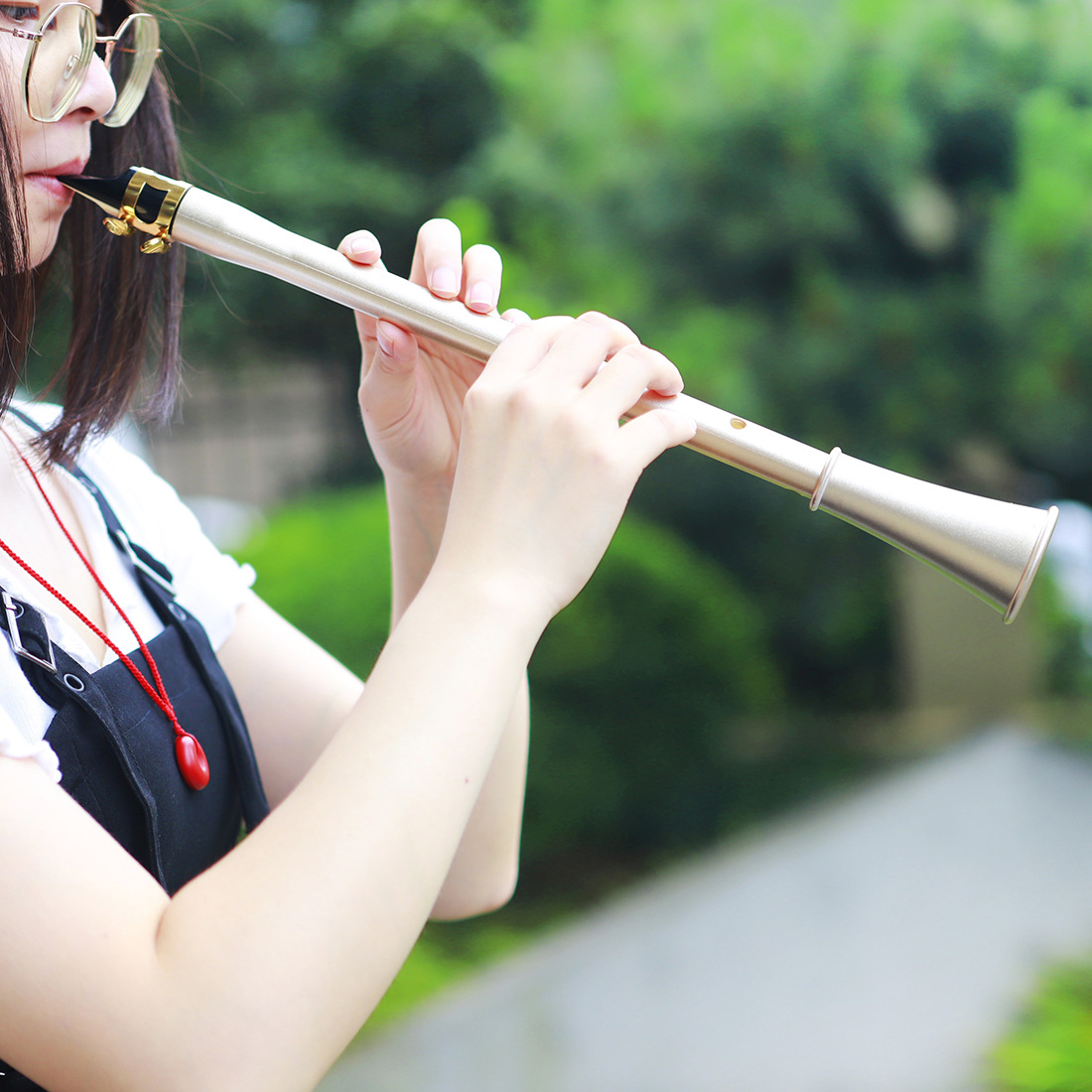 Abs Resin Saxophone Simple and Easy to Learn Clarinet Portable Wind Instrument Pocket Saxophone Mini Saxophone