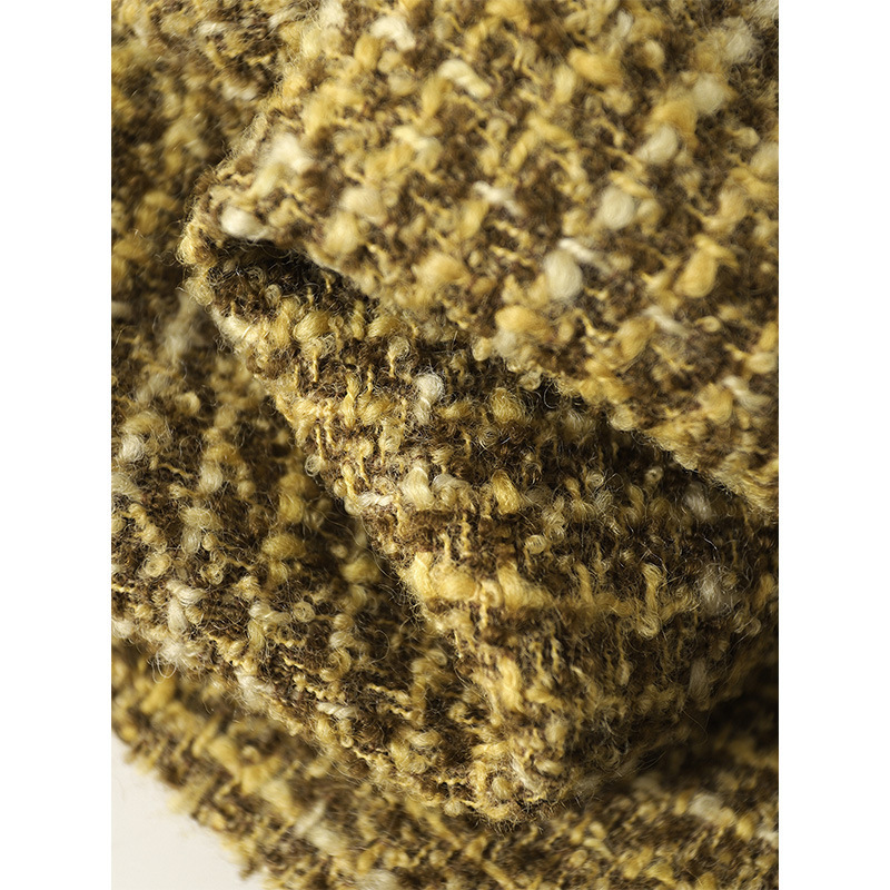 Woolen spring elegant demi-season short jacket
