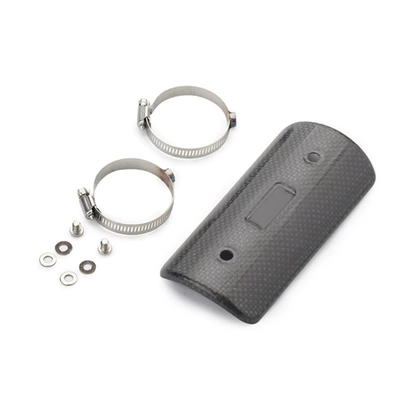 Exhaust pipe: shielding cover carbon fiber insulation