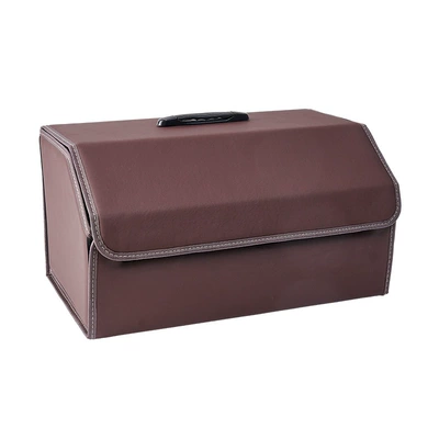 Car storage bag/box box car supplies printable - brown-top-handle-large