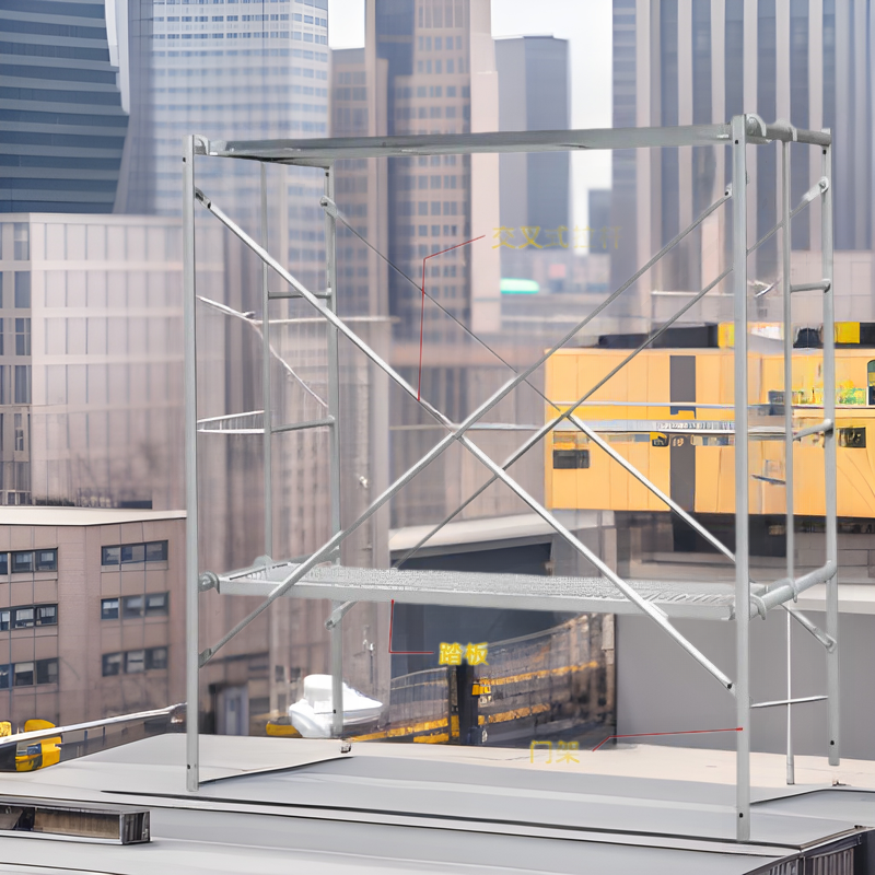 华工移动脚手架全套镀锌钢跳板钢管脚手架扣件钢支撑工地专用套