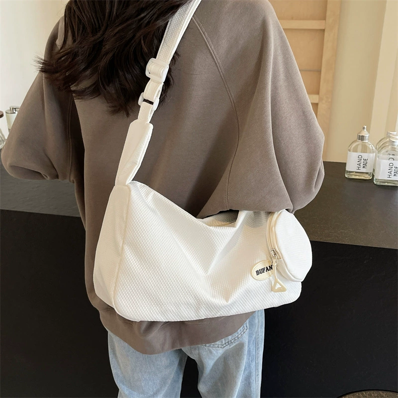 One‑shoulder bag, capacious casual shoulder bag, adjustable strap, zip side pocket